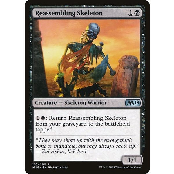 Magic: The Gathering Reassembling Skeleton (116) Lightly Played