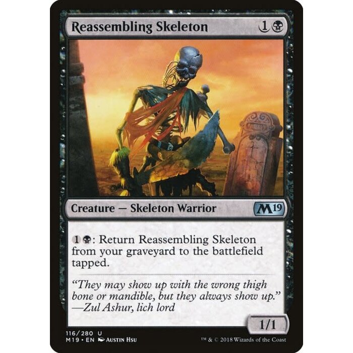 Magic: The Gathering Reassembling Skeleton (116) Lightly Played