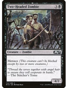 Magic: The Gathering Two-Headed Zombie (123) Lightly Played