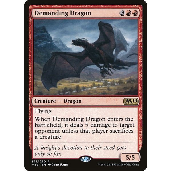 Magic: The Gathering Demanding Dragon (135) Lightly Played