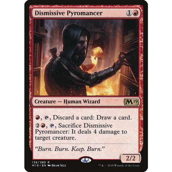 Magic: The Gathering Dismissive Pyromancer (136) Lightly Played
