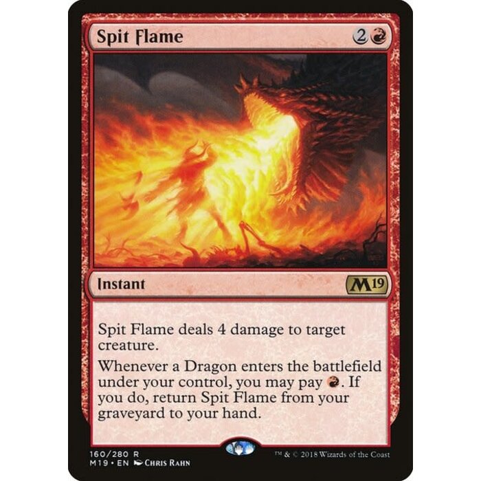 Magic: The Gathering Spit Flame (160) Lightly Played