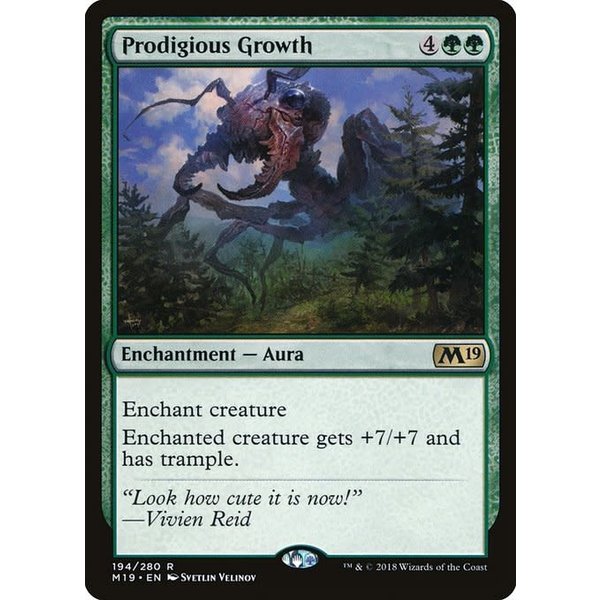 Magic: The Gathering Prodigious Growth (194) Lightly Played