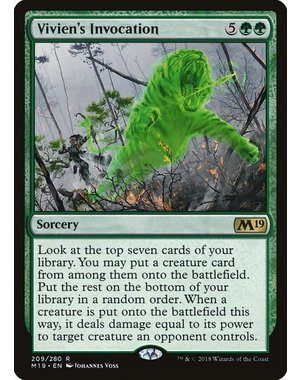 Magic: The Gathering Vivien's Invocation (209) Lightly Played