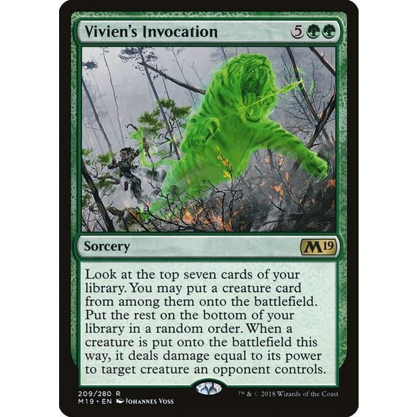 Magic: The Gathering Vivien's Invocation (209) Lightly Played