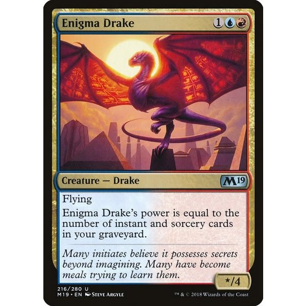 Magic: The Gathering Enigma Drake (216) Lightly Played Foil