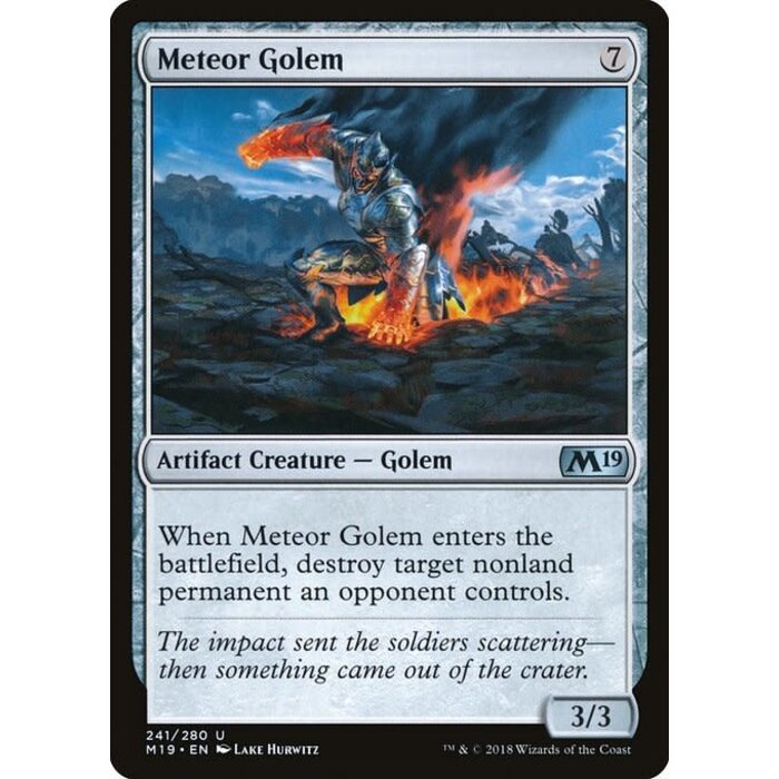Magic: The Gathering Meteor Golem (241) Lightly Played