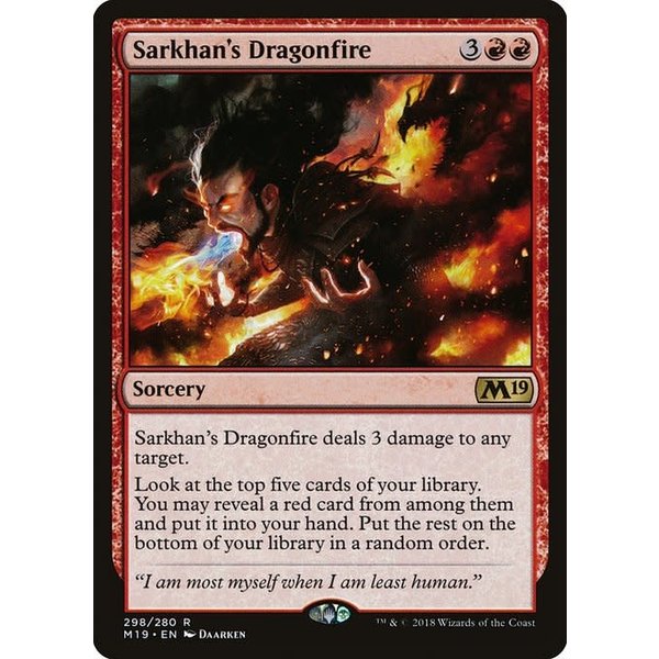 Magic: The Gathering Sarkhan's Dragonfire (298) Lightly Played