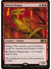 Magic: The Gathering Shivan Dragon (300) Lightly Played