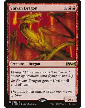 Magic: The Gathering Shivan Dragon (300) Lightly Played