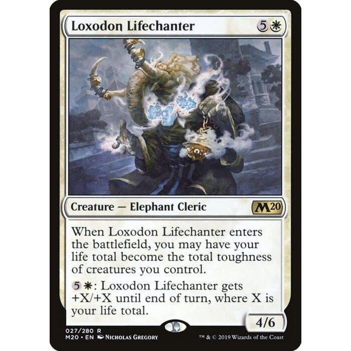 Magic: The Gathering Loxodon Lifechanter (027) Lightly Played Foil