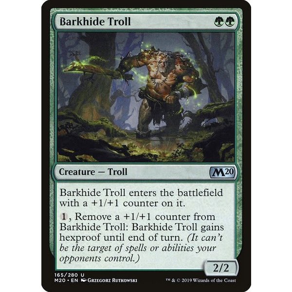 Magic: The Gathering Barkhide Troll (165) Lightly Played