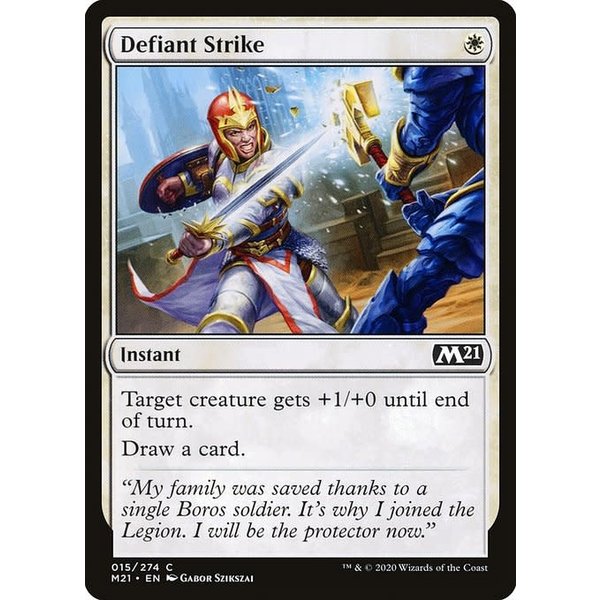 Magic: The Gathering Defiant Strike (015) Lightly Played