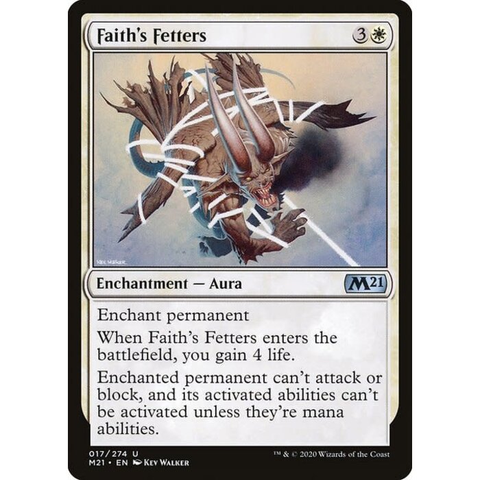 Magic: The Gathering Faith's Fetters (017) Near Mint Foil