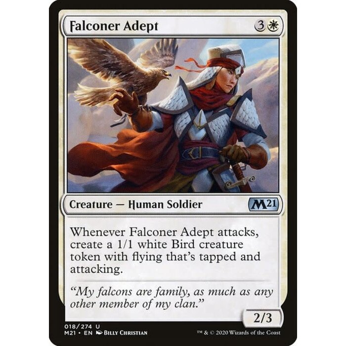 Magic: The Gathering Falconer Adept (018) Near Mint Foil