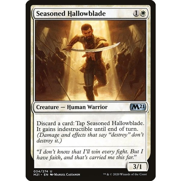 Magic: The Gathering Seasoned Hallowblade (034) Lightly Played