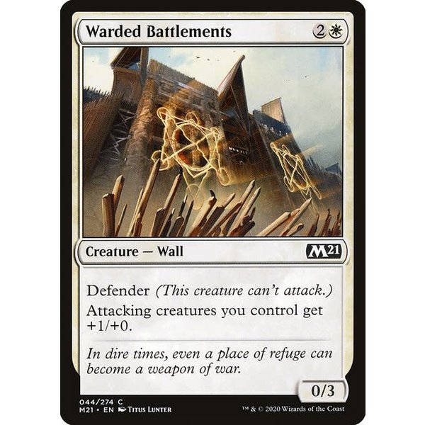 Magic: The Gathering Warded Battlements (044) Near Mint