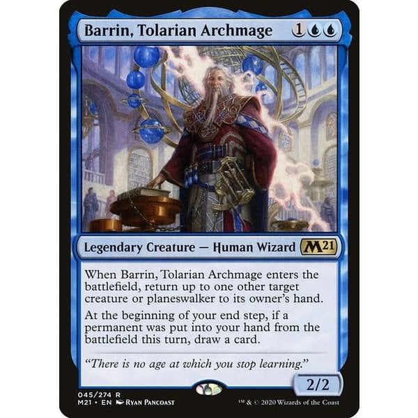 Magic: The Gathering Barrin, Tolarian Archmage (045) Lightly Played