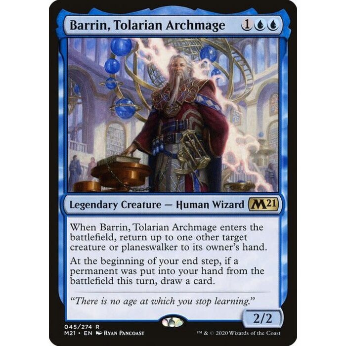 Magic: The Gathering Barrin, Tolarian Archmage (045) Near Mint Foil
