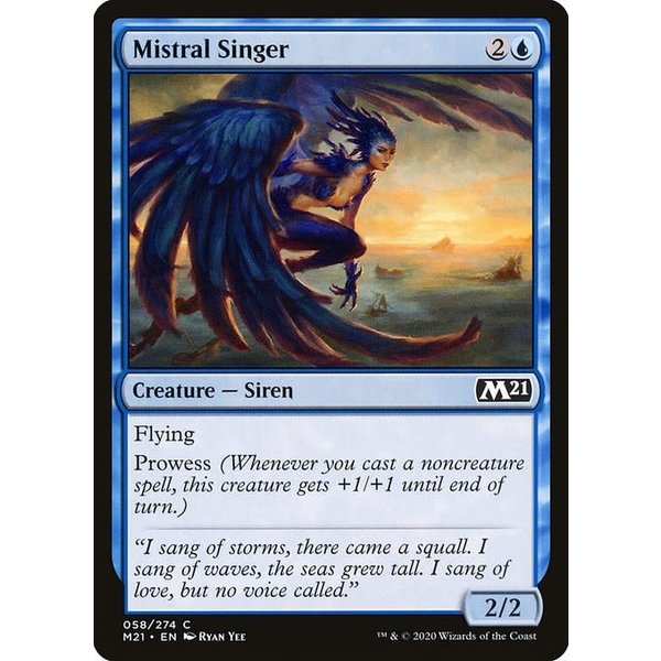 Magic: The Gathering Mistral Singer (058) Lightly Played