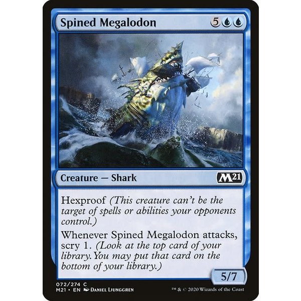 Magic: The Gathering Spined Megalodon (072) Lightly Played