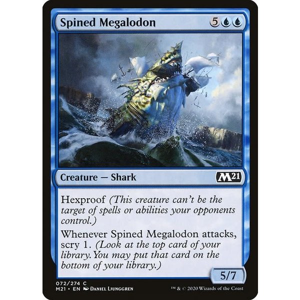 Magic: The Gathering Spined Megalodon (072) Near Mint Foil