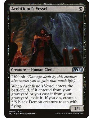Magic: The Gathering Archfiend's Vessel (088) Lightly Played