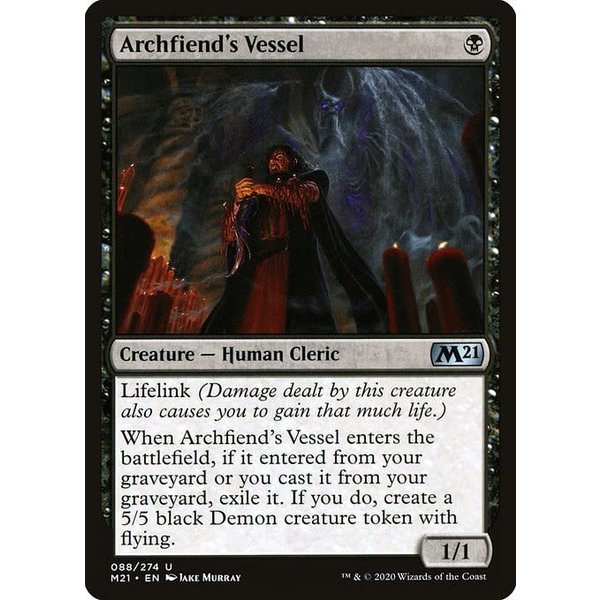 Magic: The Gathering Archfiend's Vessel (088) Lightly Played