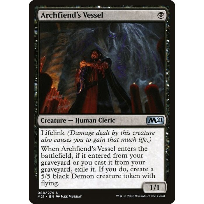 Magic: The Gathering Archfiend's Vessel (088) Lightly Played