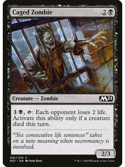 Magic: The Gathering Caged Zombie (091) Lightly Played