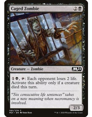 Magic: The Gathering Caged Zombie (091) Near Mint