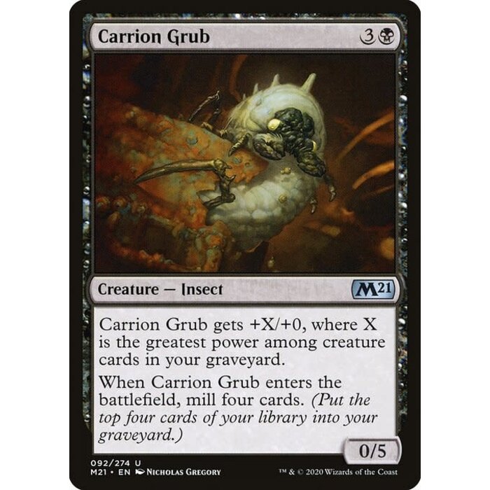 Magic: The Gathering Carrion Grub (092) Near Mint