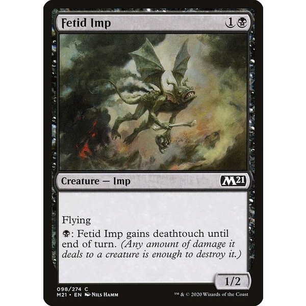 Magic: The Gathering Fetid Imp (098) Near Mint Foil