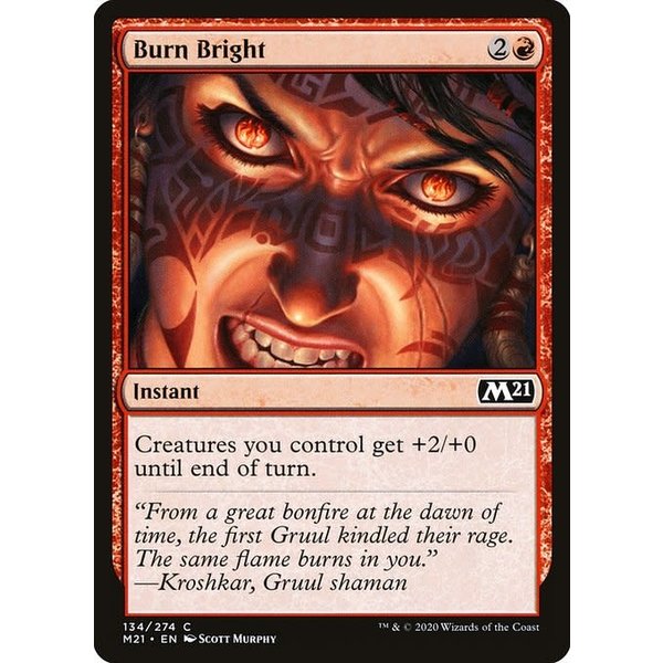 Magic: The Gathering Burn Bright (134) Lightly Played