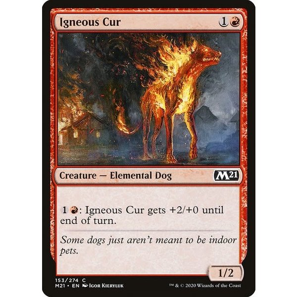 Magic: The Gathering Igneous Cur (153) Lightly Played