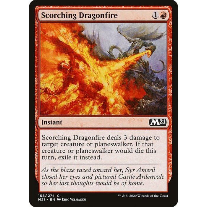 Magic: The Gathering Scorching Dragonfire (158) Lightly Played