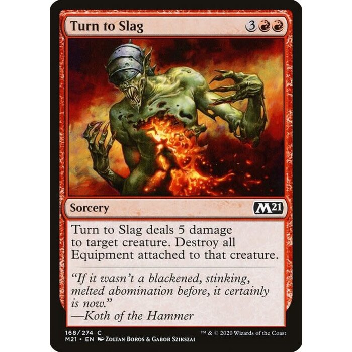 Magic: The Gathering Turn to Slag (168) Near Mint