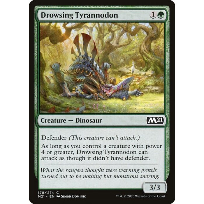Magic: The Gathering Drowsing Tyrannodon (178) Lightly Played