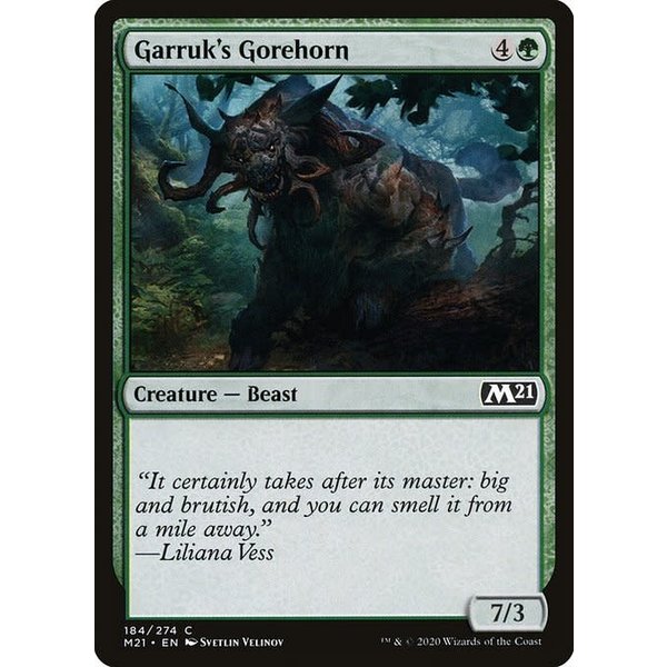 Magic: The Gathering Garruk's Gorehorn (184) Lightly Played