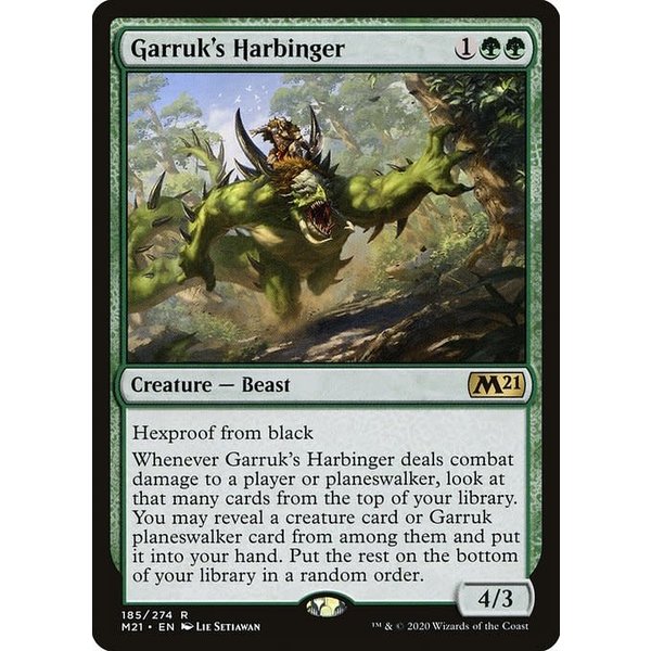 Magic: The Gathering Garruk's Harbinger (185) Lightly Played