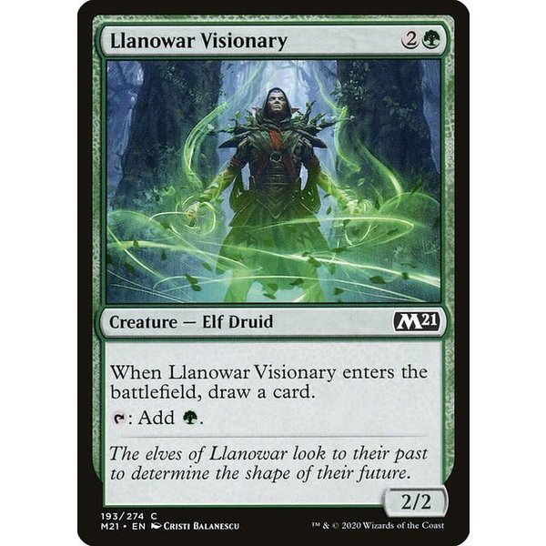 Magic: The Gathering Llanowar Visionary (193) Near Mint