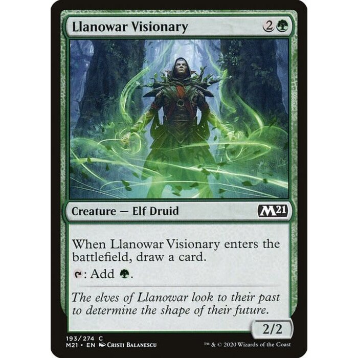 Magic: The Gathering Llanowar Visionary (193) Near Mint