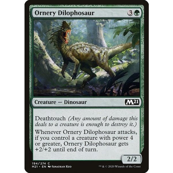 Magic: The Gathering Ornery Dilophosaur (194) Lightly Played