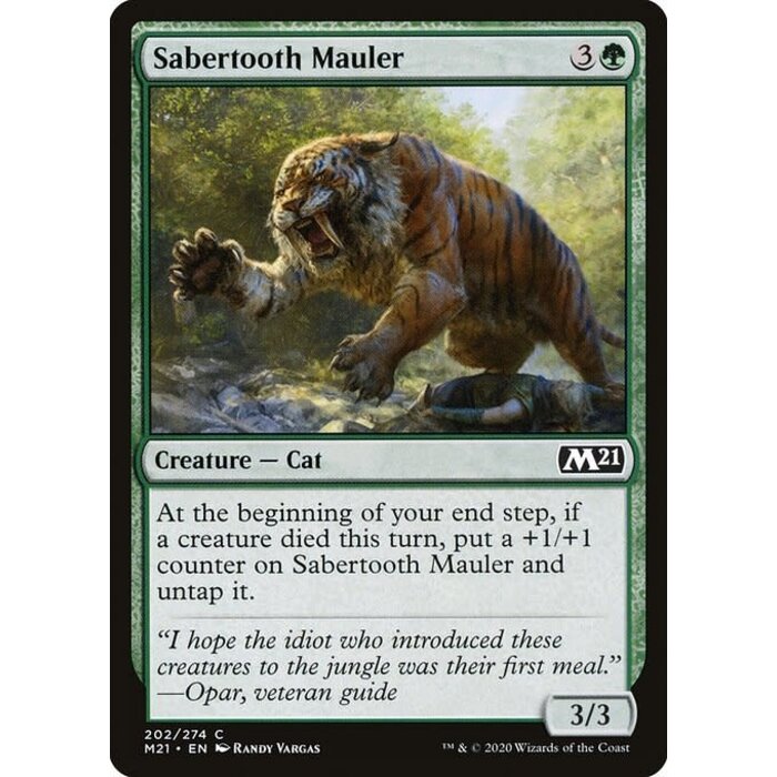 Magic: The Gathering Sabertooth Mauler (202) Near Mint