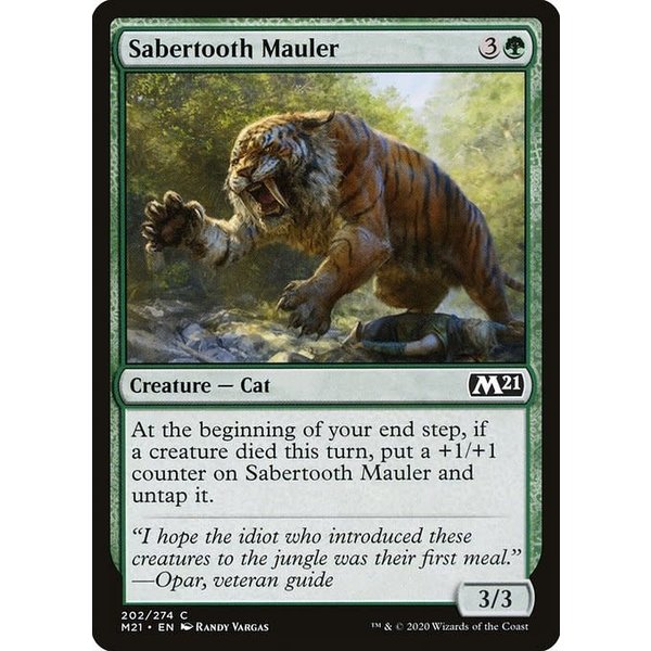 Magic: The Gathering Sabertooth Mauler (202) Lightly Played