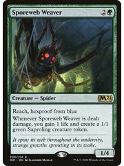 Magic: The Gathering Sporeweb Weaver (208) Near Mint Foil