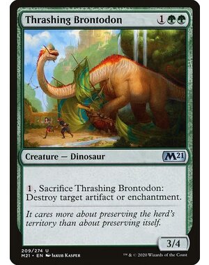 Magic: The Gathering Thrashing Brontodon (209) Near Mint