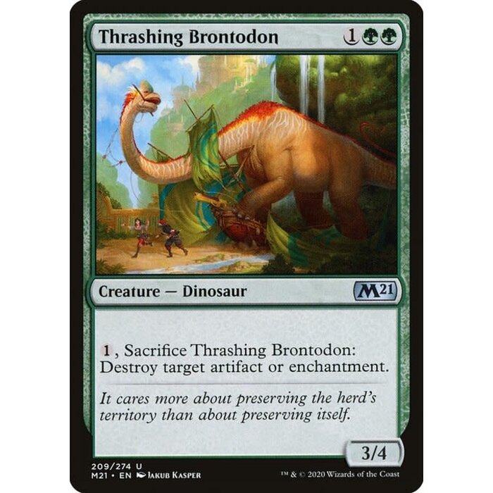 Magic: The Gathering Thrashing Brontodon (209) Near Mint