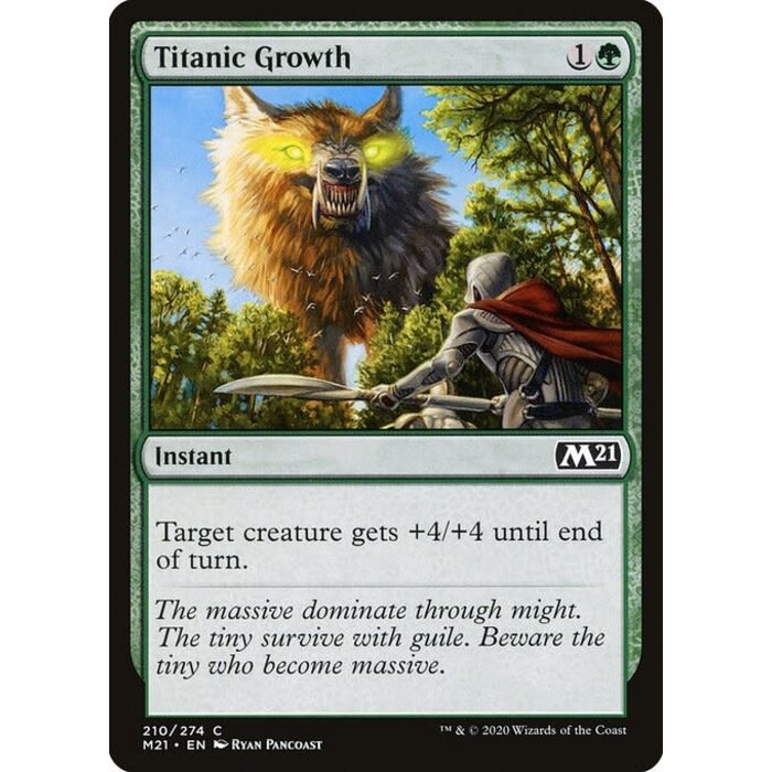 Magic: The Gathering Titanic Growth (210) Near Mint