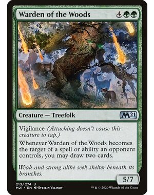Magic: The Gathering Warden of the Woods (213) Lightly Played